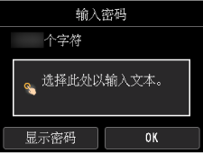 “输入密码”屏幕